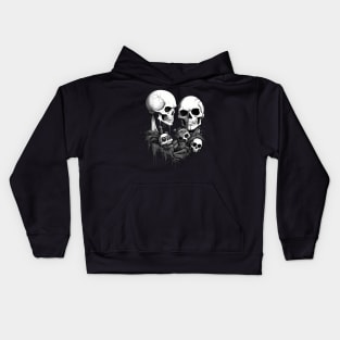 Comic-Style: AI Cyborg Robot Skull and the Apocalypse Kids Hoodie